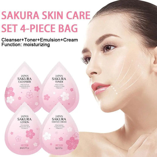 Hydrating Skin Care Set,10pcs Mini Travel Skincare Products,Including Face Wash, Serum, Toner, Lotion,Face Skin Care Routine Kit - memorylane shop