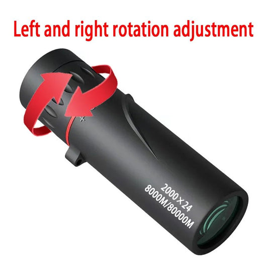 2000x24 HD Monocular Telescope Mini Portable Mobile Phone Telescope with Holder Outdoor Camping Hunting Birdwatching Telescopes - memorylane shop