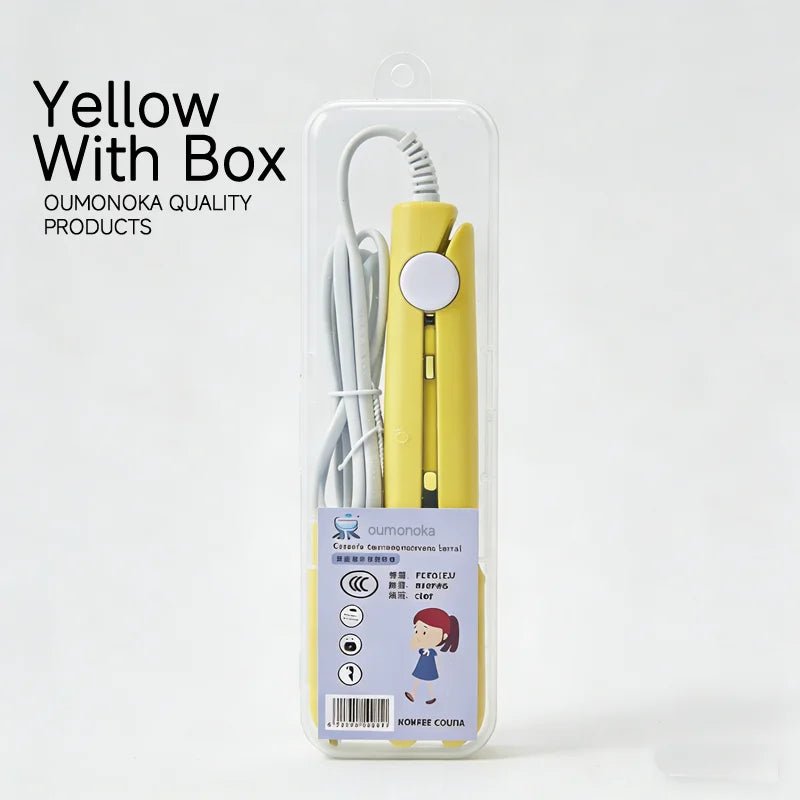 Yellow product with packaging on a white background