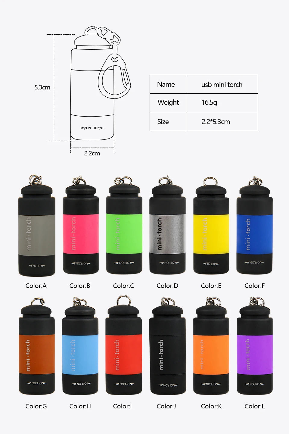 LETOYO UV Flashlights Led Mini USB Light Portable Rechargeable Waterproof Flashlight for squid jig metal jig fishing accessories