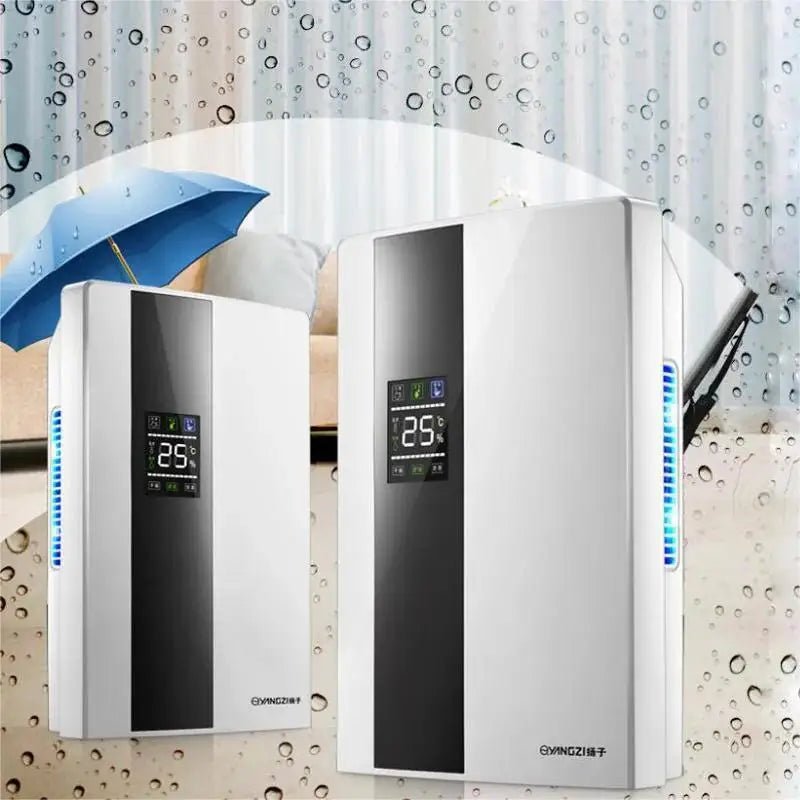 2 in 1 Dehumidifier and Air Purifier Moisture Absorber Household Mute Bedroom Basement Remote Control Timing External Water Pipe - memorylane shop