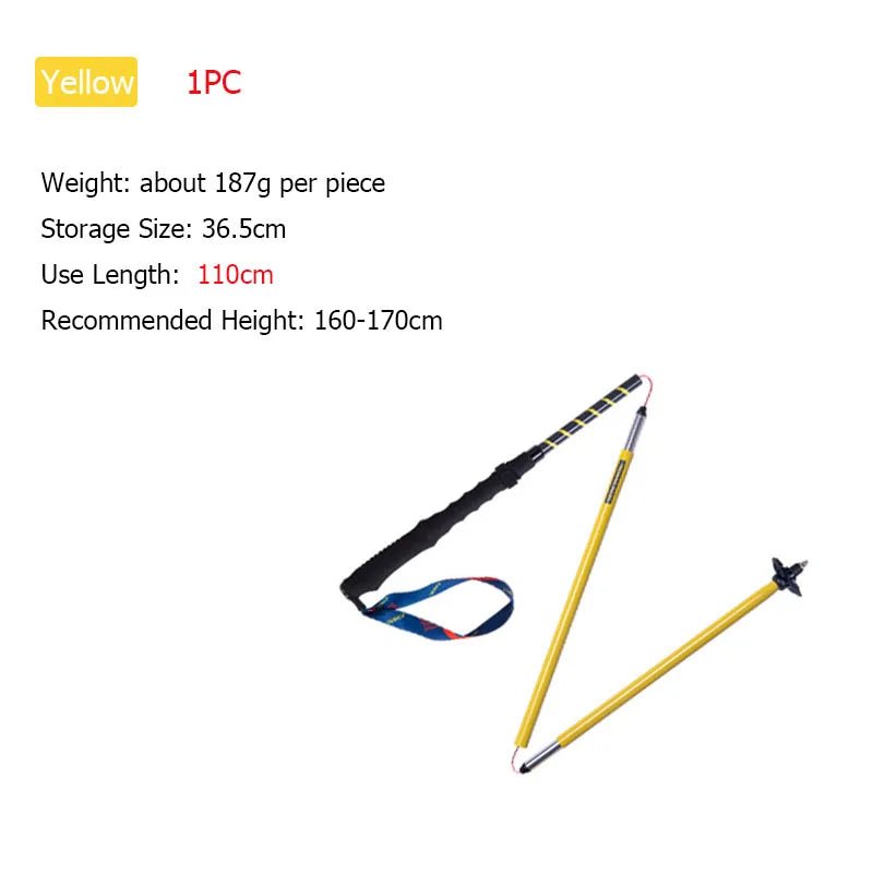 AONIJIE E4202 110cm 120cm Lightweight Folding Collapsible Quick Lock Cross - country Trekking Pole Aluminium Alloy Walking Stick - memorylane shop