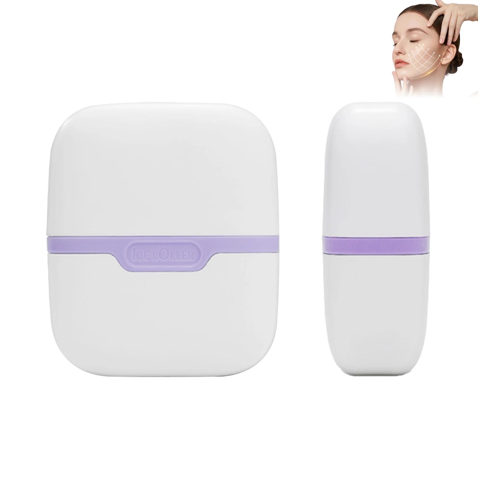 Face Ice Roller Skin Care Tools Double Head Cooling Therapy Skin Massage Rollers Face Skin Care Tools for Girls Woman care - memorylane shop