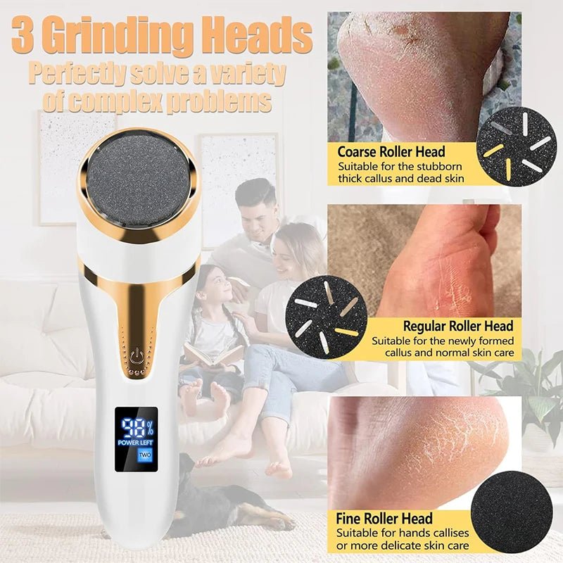 Electric Pedicure Tools Dead Hard Skin Care Callus Leg Heels Remover Hard Cracked File for Heels Grinding Pedicure Beauty Care - memorylane shop