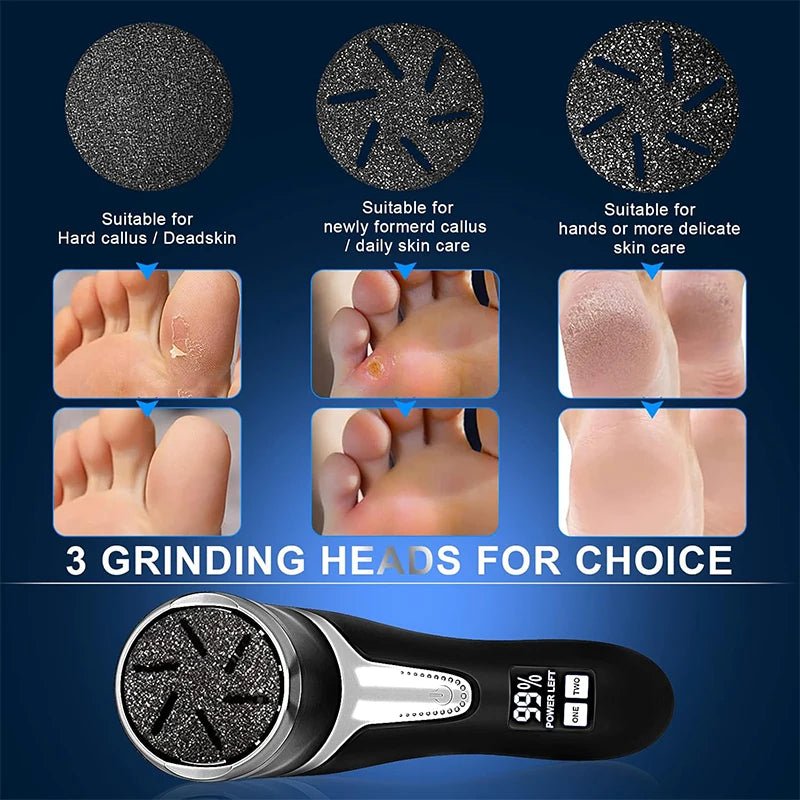 Electric Pedicure Tools Dead Hard Skin Care Callus Leg Heels Remover Hard Cracked File for Heels Grinding Pedicure Beauty Care - memorylane shop