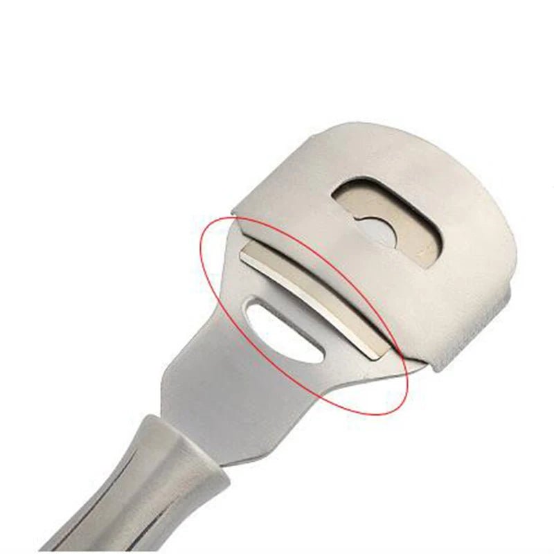 Foot Callus Shaver Heel Hard Skin Remover Hand Feet Pedicure Razor Tool Shavers Stainless Steel Handle 10 Blades Foot Care Tools - memorylane shop