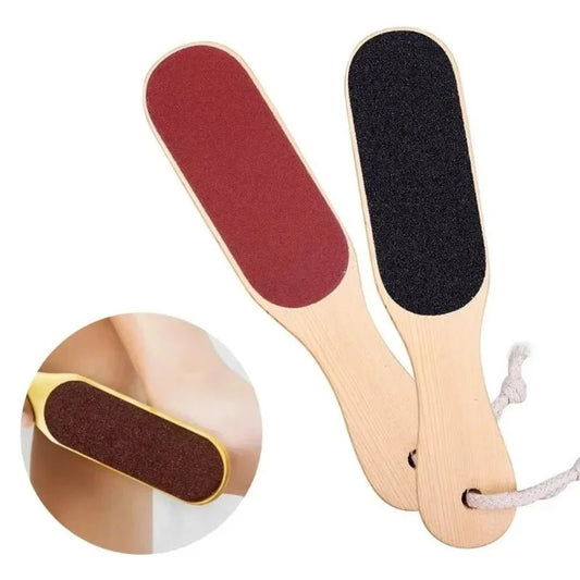 Foot Care Tools - Pedicure Dead Skin and Callus Remover, Foot Scrubber with Sandpaper and Wooden Handle - memorylane shop