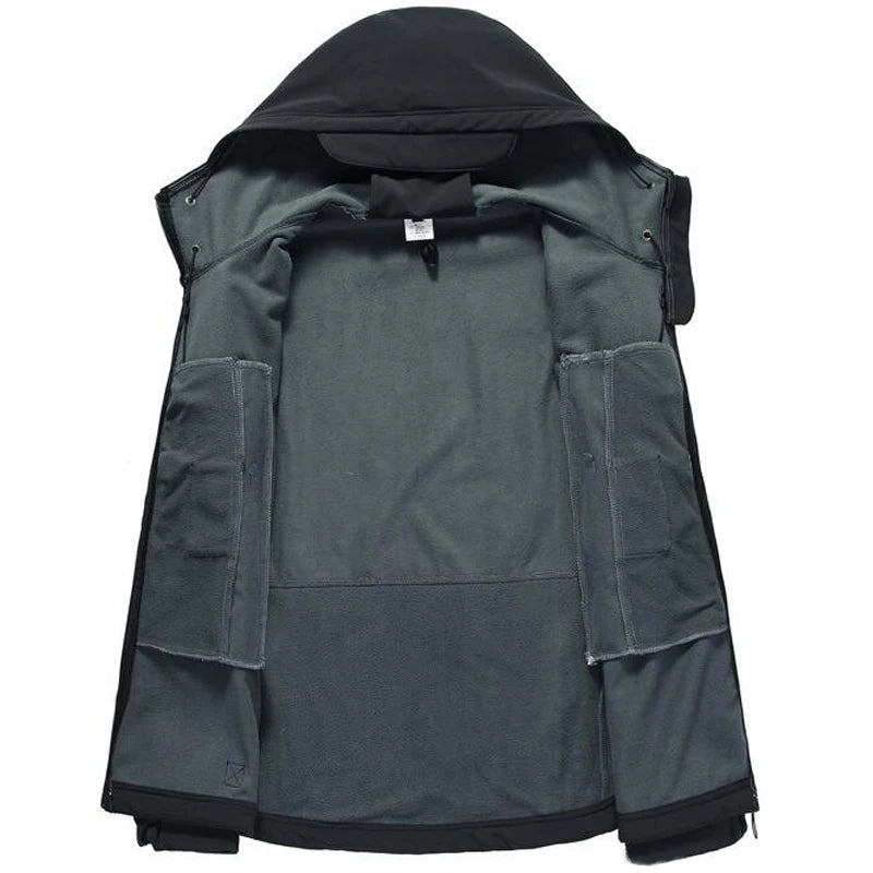 Outdoor Hiking Jacket Shark Skin Soft Shell Outwear Windproof Waterproof Windbreaker Training Tactical Jackets Hunting Clothes