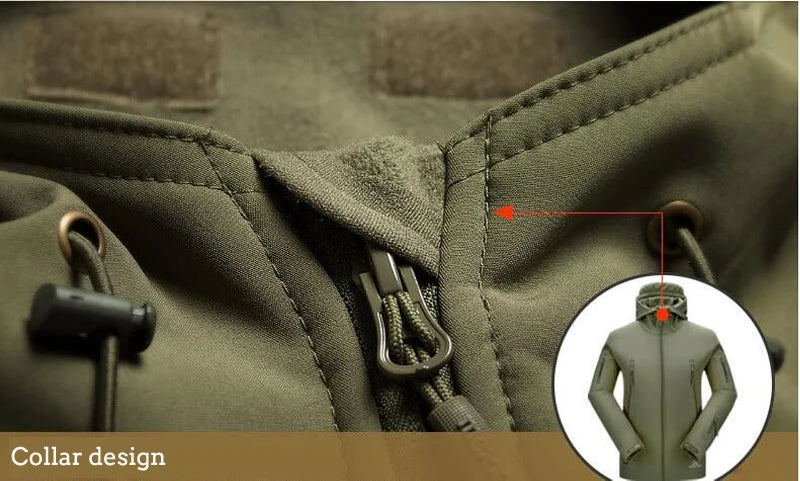Outdoor Hiking Jacket Shark Skin Soft Shell Outwear Windproof Waterproof Windbreaker Training Tactical Jackets Hunting Clothes