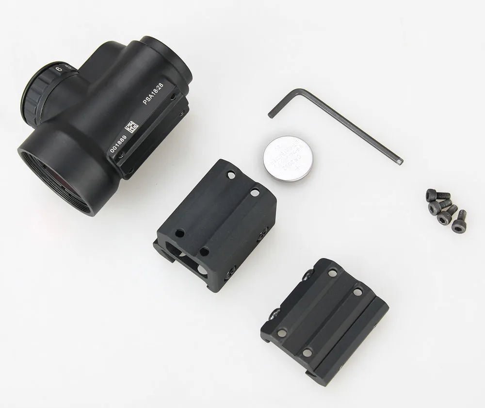 Tactical 1x Mini style red dot sight scope with high and Low picatinny rail mount base hunting shooting HK2 - 0105 - memorylane shop