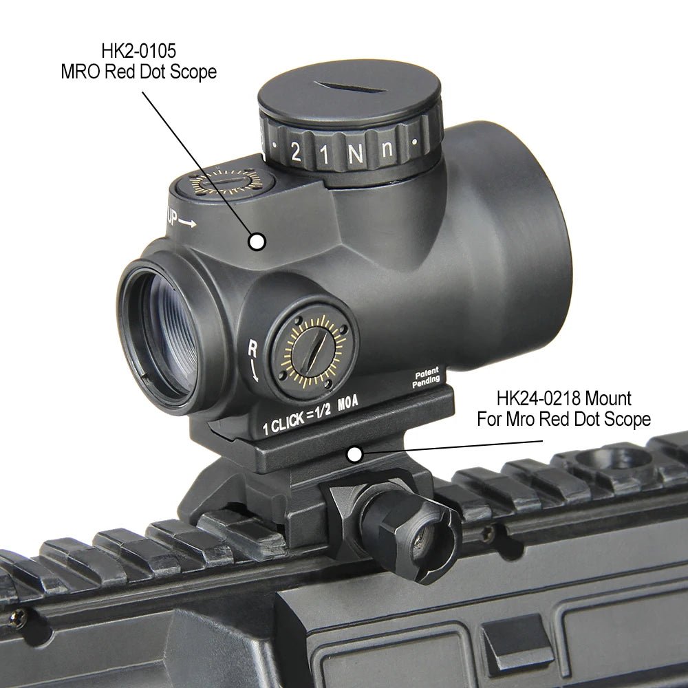 Tactical 1x Mini style red dot sight scope with high and Low picatinny rail mount base hunting shooting HK2 - 0105 - memorylane shop
