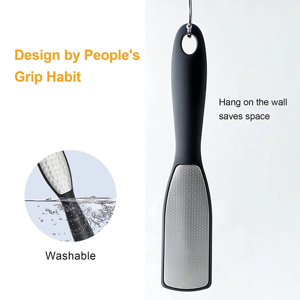 Pedicure Tools Heel Scratcher Files Artifact Exfoliating Calluses Brush Stainless Steel Foot Sharpening Double - sided Pedicura - memorylane shop