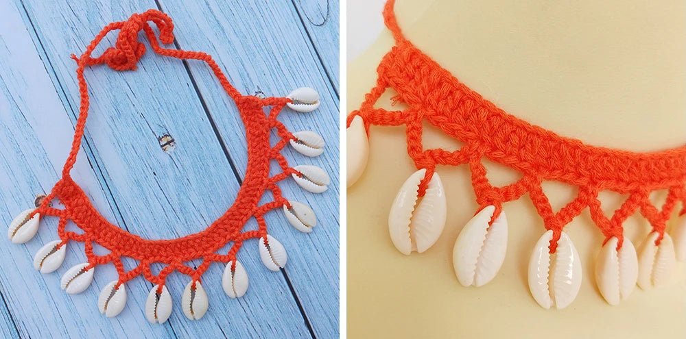 Summer Women Simple Seashell Anklet Chain Crochet Bohemian Foot Jewelry Beach Anklets On Foot Bracelets - memorylane shop