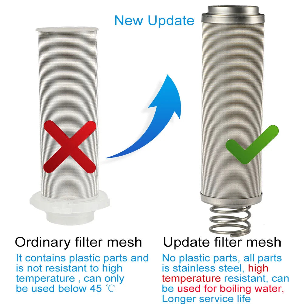 Hot Water siphon backwash Prefilter Purifier system 40micron stainless steel mesh copper Cover whole house Pre-filter