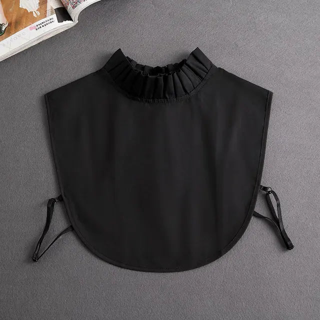 Women's Vintage Lace Front Tie Detachable Collar
