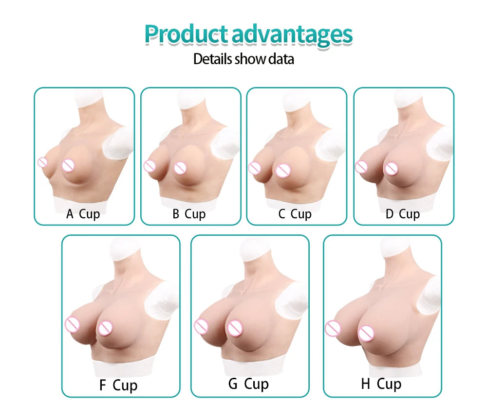 Eyung Realistic Silicone Fake Breast Forms Boobs for Crossdresser Shemale Transgenders Transvestite Mamario De Silicona Breasts