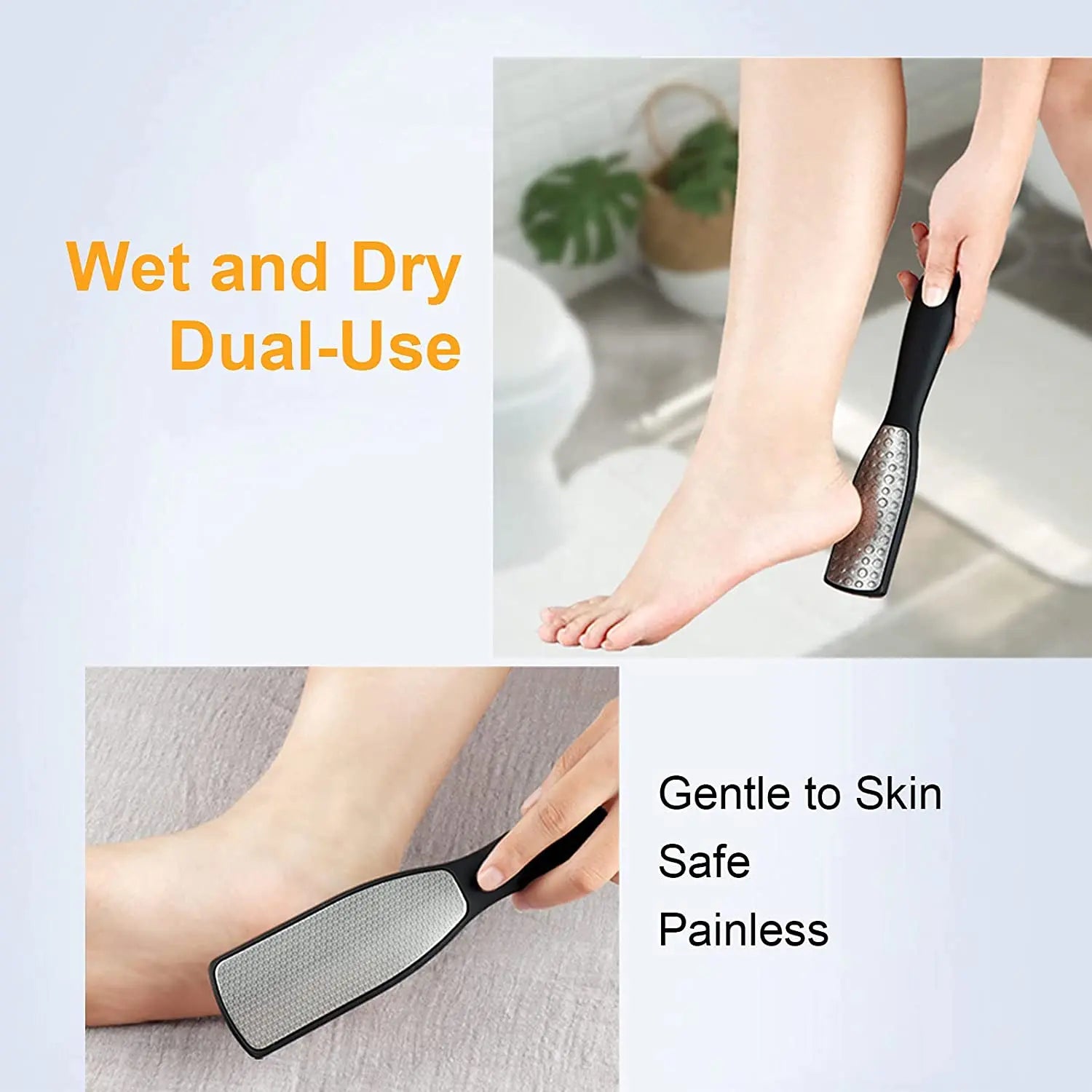 Pedicure Tools Heel Scratcher Files Artifact Exfoliating Calluses Brush Stainless Steel Foot Sharpening Double - sided Pedicura - memorylane shop