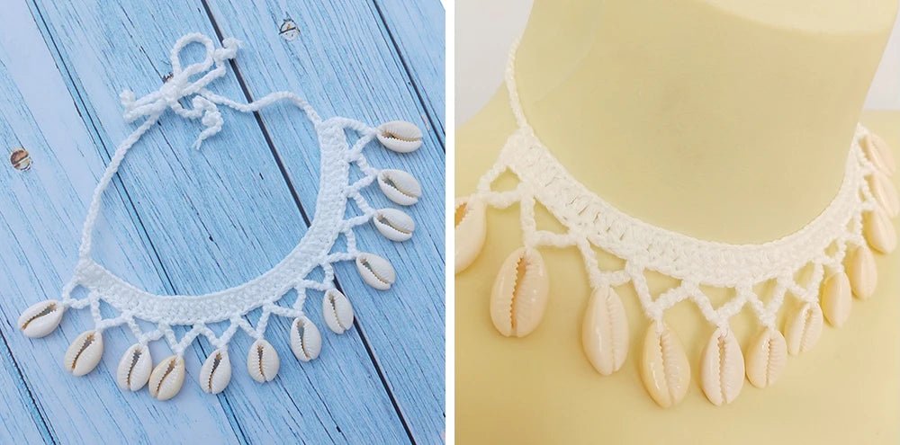 Summer Women Simple Seashell Anklet Chain Crochet Bohemian Foot Jewelry Beach Anklets On Foot Bracelets - memorylane shop