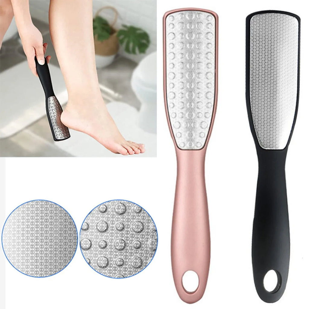 Pedicure Tools Heel Scratcher Files Artifact Exfoliating Calluses Brush Stainless Steel Foot Sharpening Double - sided Pedicura - memorylane shop