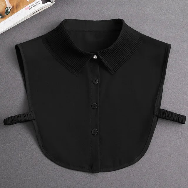 Women's Vintage Lace Front Tie Detachable Collar