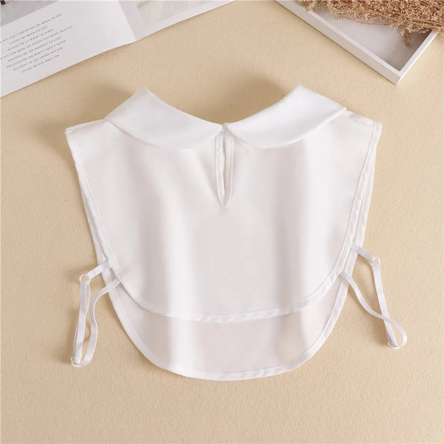 Women's Vintage Lace Front Tie Detachable Collar
