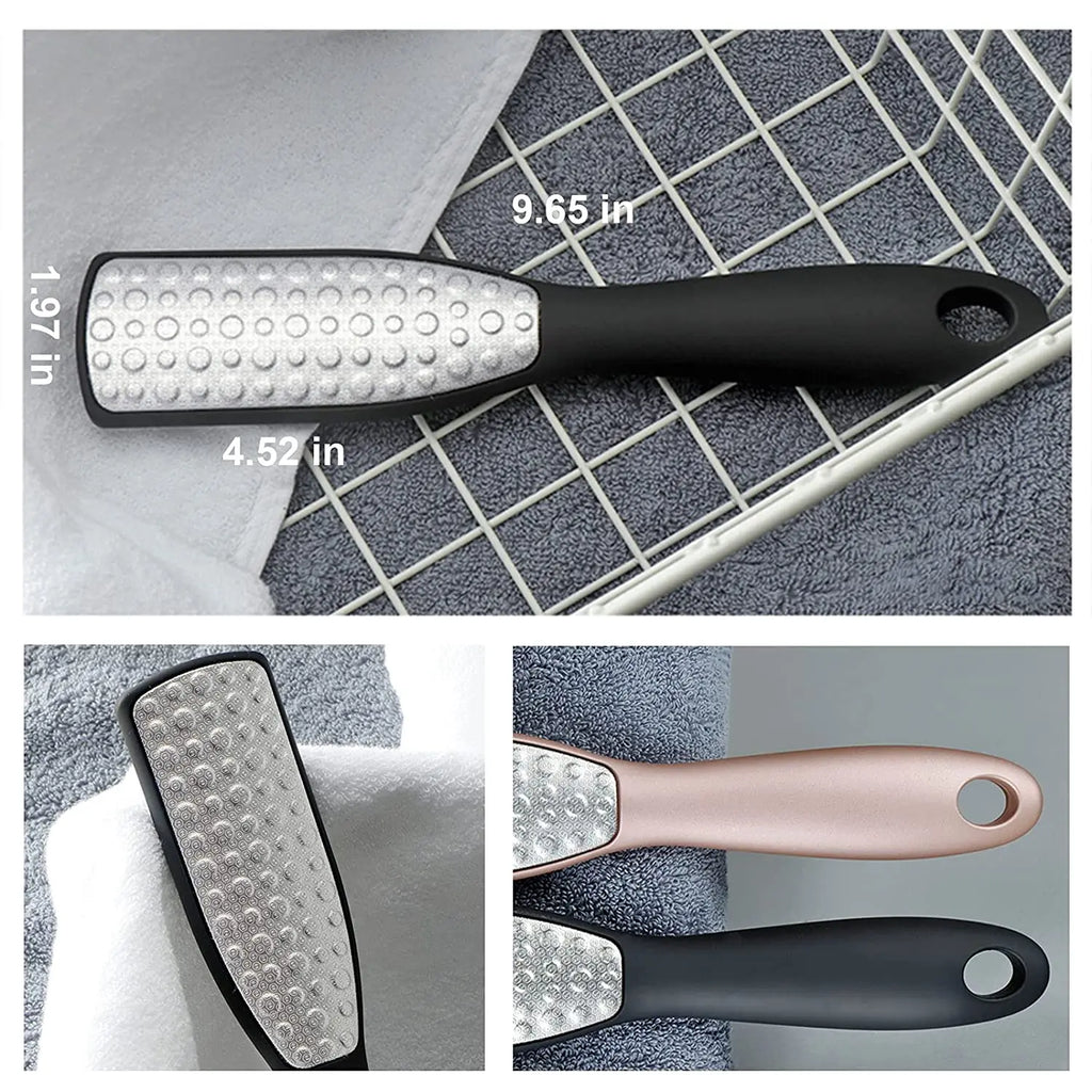Pedicure Tools Heel Scratcher Files Artifact Exfoliating Calluses Brush Stainless Steel Foot Sharpening Double - sided Pedicura - memorylane shop