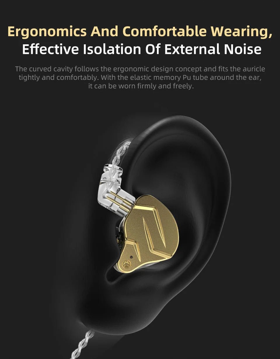 KZ ZSN Pro X 1DD 1BA Metal HIFI In Ear Earphone Bass Earbuds Hybrid Driver Sport Headset Very Low Voice For ZSX ZAX ASX EDX Z1 - memorylane shop
