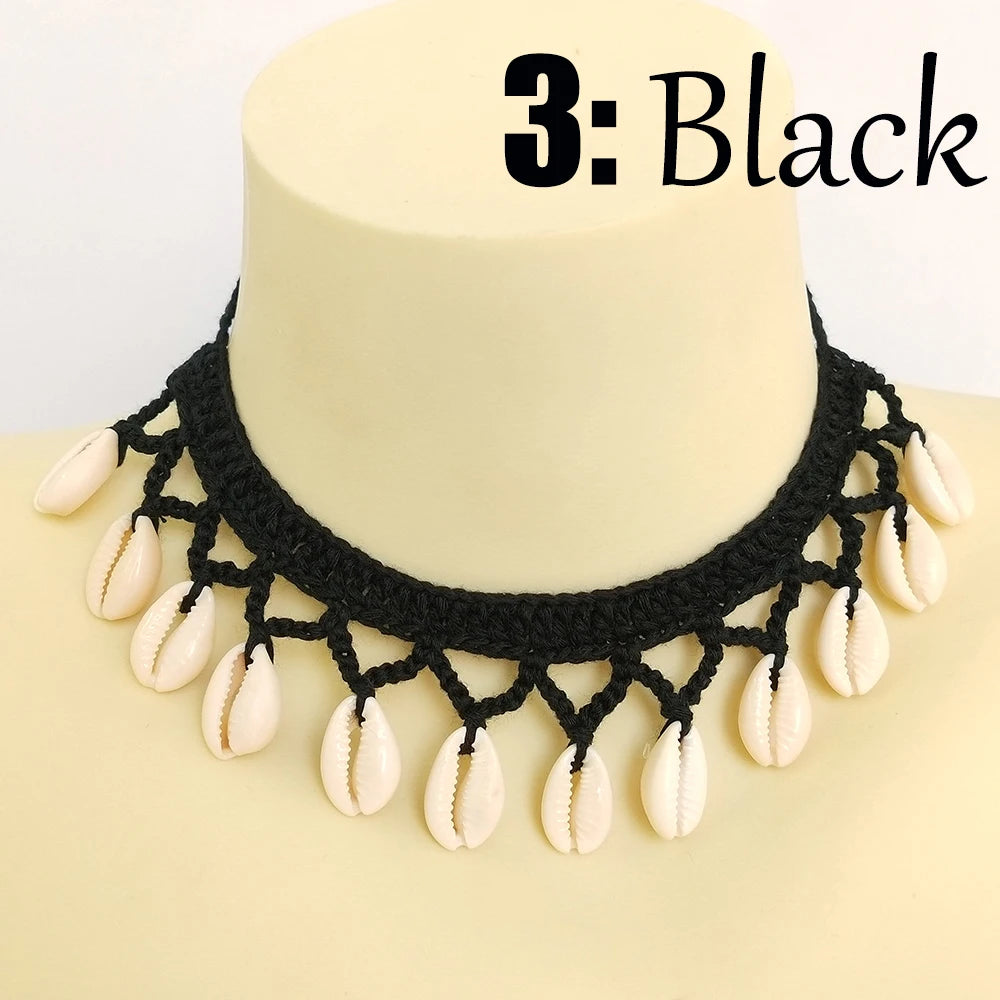 Seashell Anklet Chain – Crochet Bohemian Beach Foot Jewelry
