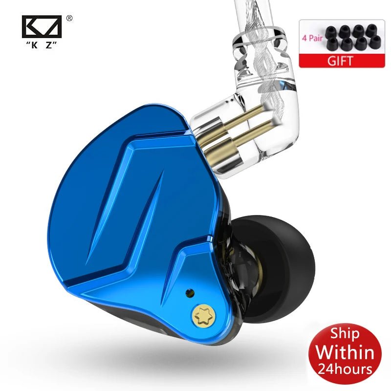 KZ ZSN Pro X 1DD 1BA Metal HIFI In Ear Earphone Bass Earbuds Hybrid Driver Sport Headset Very Low Voice For ZSX ZAX ASX EDX Z1 - memorylane shop