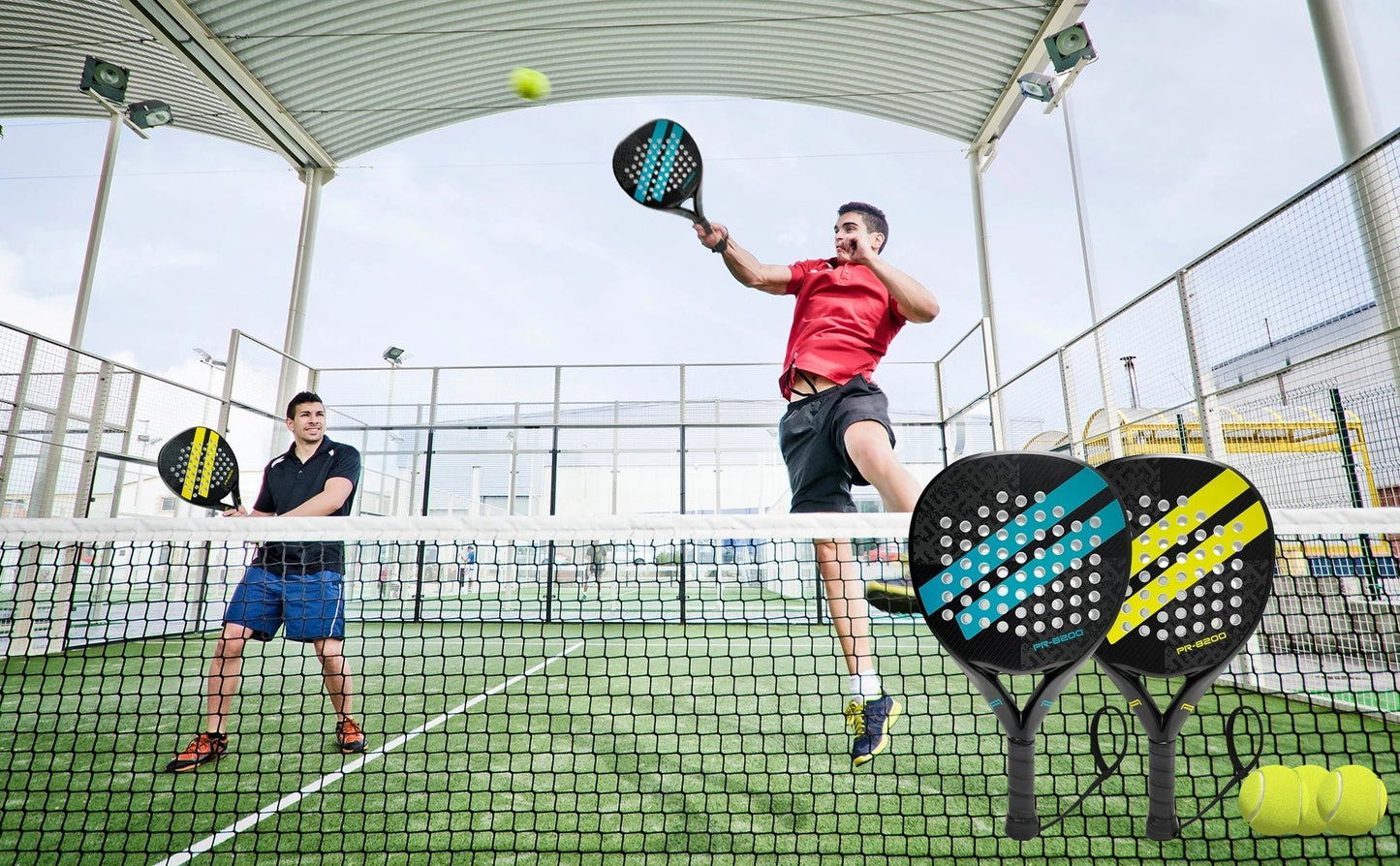 IANONI Padel Racket Carbon Fiber Surface with EVA Memory Flex Foam Core Lightweight Padel Racquet - memorylane shop