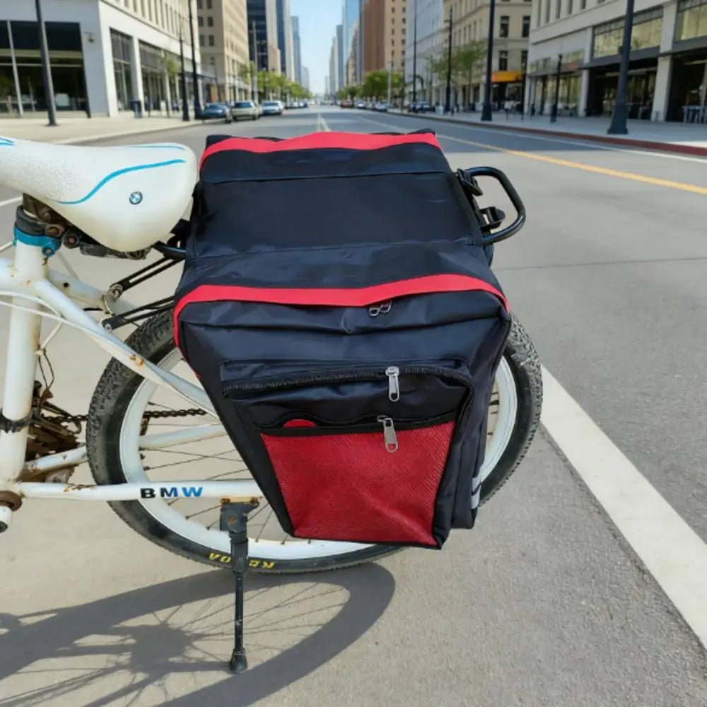 MTB Bicycle Rear Rack Carrier Bag Durable Pannier Double - Sided Bike Trunk Bag Cycling Luggage Back Seat Travel Bag - memorylane shop