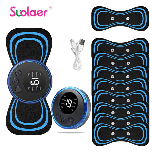  Portable EMS Neck & Shoulder Massager — 8 Modes, 19 Levels, Electric Muscle Pain Relief Patch EMS Massager memorylane shop