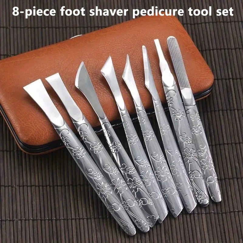 Professional Pedicure Tools Set Manicure Knife Kit Stainless Steel Toe Pedicure Knife Nail Clipper Feet Scraper Dead Skin Remove - memorylane shop