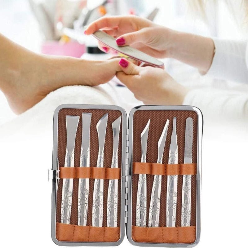 Professional Pedicure Tools Set Manicure Knife Kit Stainless Steel Toe Pedicure Knife Nail Clipper Feet Scraper Dead Skin Remove - memorylane shop