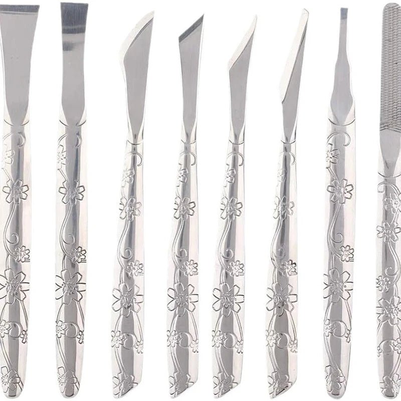 Professional Pedicure Tools Set Manicure Knife Kit Stainless Steel Toe Pedicure Knife Nail Clipper Feet Scraper Dead Skin Remove - memorylane shop
