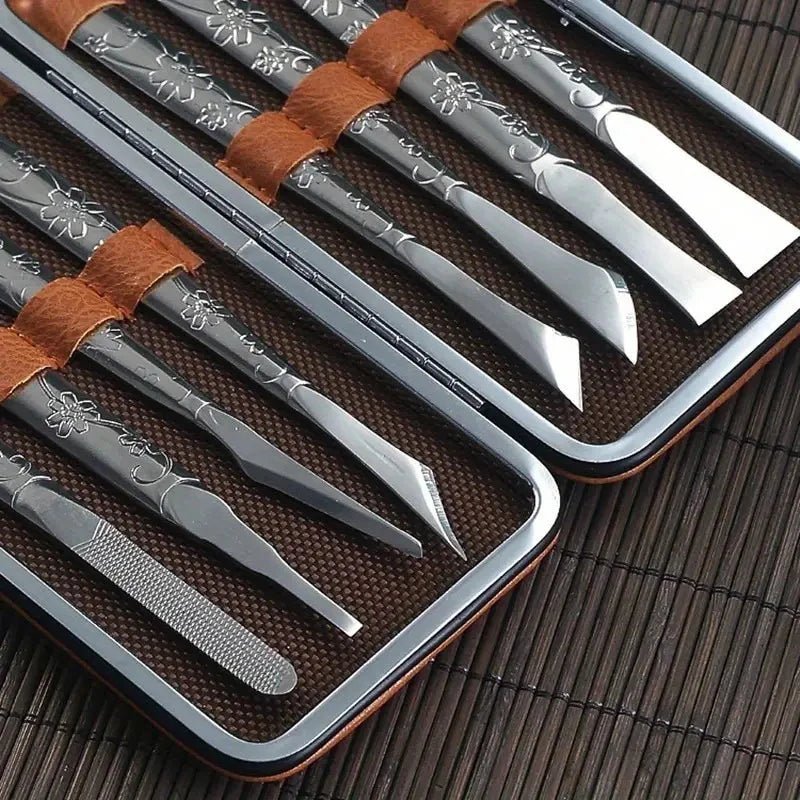 Professional Pedicure Tools Set Manicure Knife Kit Stainless Steel Toe Pedicure Knife Nail Clipper Feet Scraper Dead Skin Remove - memorylane shop