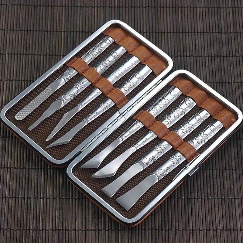 Professional Pedicure Tools Set Manicure Knife Kit Stainless Steel Toe Pedicure Knife Nail Clipper Feet Scraper Dead Skin Remove - memorylane shop