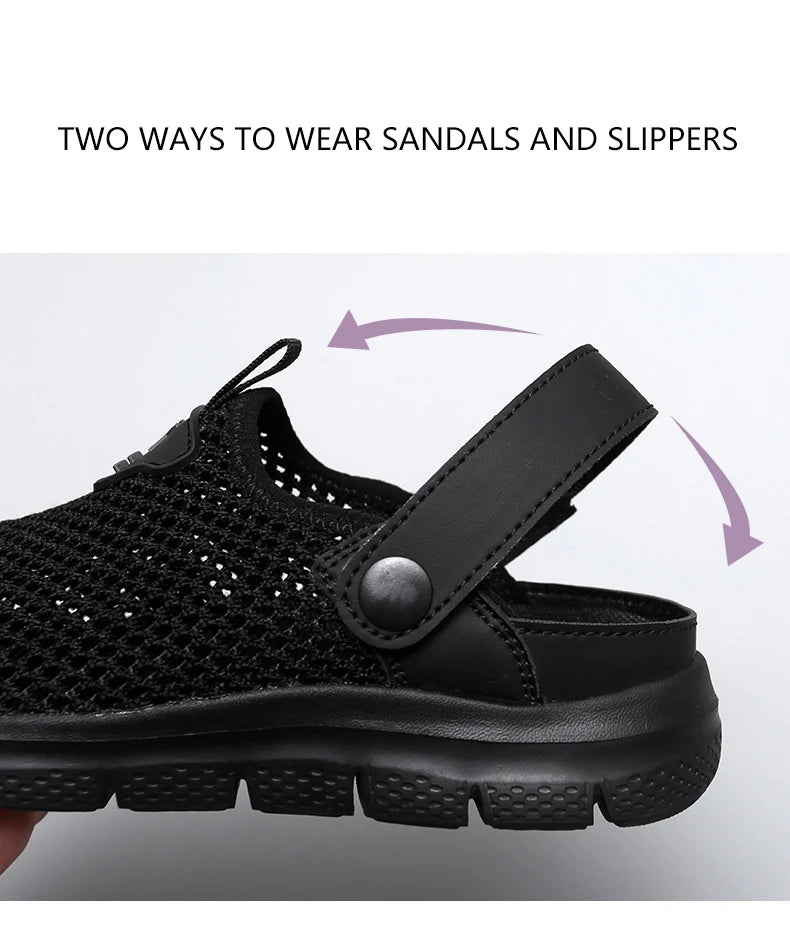 Summer Sandals for Women Breathable Beach Sandals Slippers Fashion Garden Clog Aqua Shoes Trekking Wading Shoes Plus Size 35-44