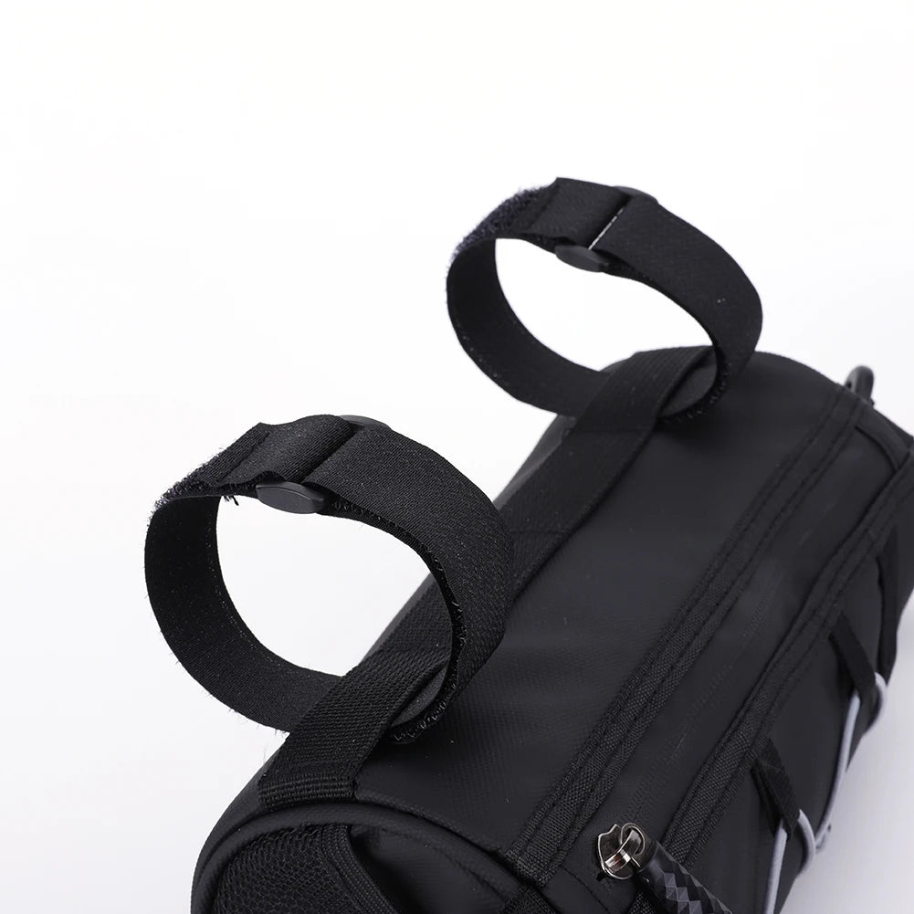 1L Reflective Bicycle Handlebar Bag Front Bike Bags With Adjustable Strap Portable Shoulder Bag For Cycling Road Bike Scooter