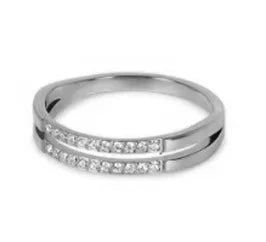 Stainless Steel Zircon Ring for Women – Waterproof Romantic Jewelry