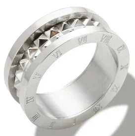 Stainless Steel Zircon Ring for Women – Waterproof Romantic Jewelry