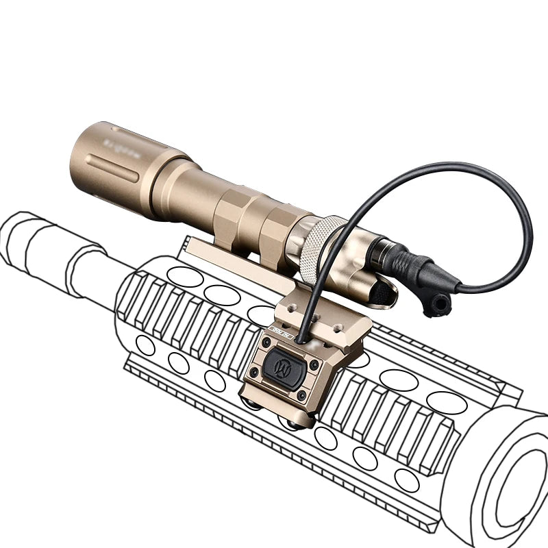 Tactical PLHV2 Flashlight High Power Scout Light Modlit PLH-V2 Hunting Weapon1 Lamp UNIT Offset Switch For 20mm Picatinny Rail