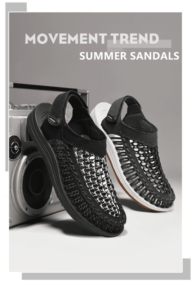 Summer New Sandals Men's Brand Designer Fashion Casual Outdoor Waders Large Size Hand - woven High Quality Beach Sandals For Men - memorylane shop