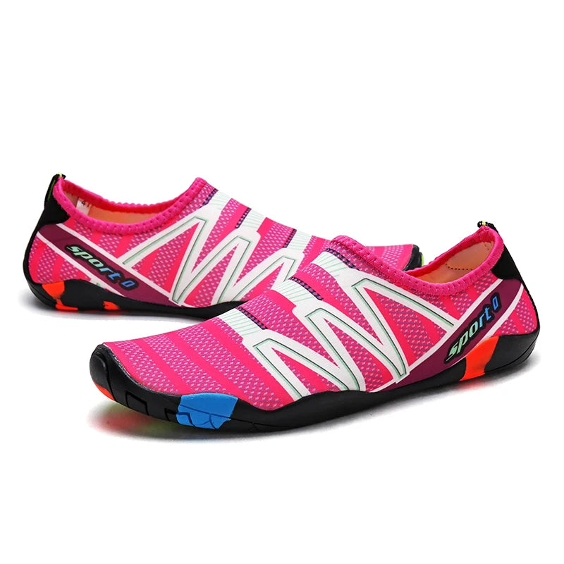 New Unisex Lager Size Unisex Outdoor Aqua Shoes Couples Vacation Beach Barefoot Swimming Shoes Indoor Fitness Gym Shoes35-46#
