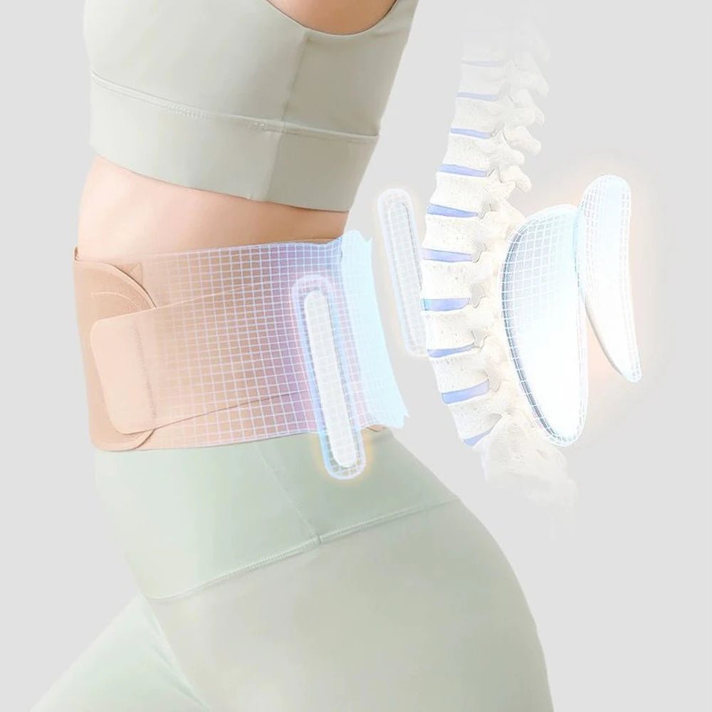 Thin Waist Support Belt for Lower Back Pain Relief, Breathable Lumbar Support Belt for Sciatica,Scoliosis, Herniated Disc,Unisex - memorylane shop
