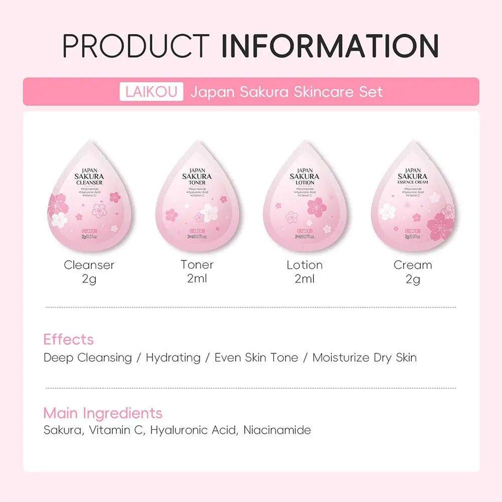 Hydrating Skin Care Set,10pcs Mini Travel Skincare Products,Including Face Wash, Serum, Toner, Lotion,Face Skin Care Routine Kit - memorylane shop