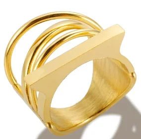 Personality Round Beads Ring Band Small Clear Crystal Zircon Waterproof Stainless Steel Rings Simple Granular Fine Jewelry - memorylane shop