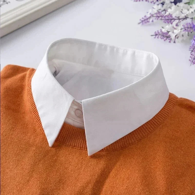 Women's Vintage Lace Front Tie Detachable Collar