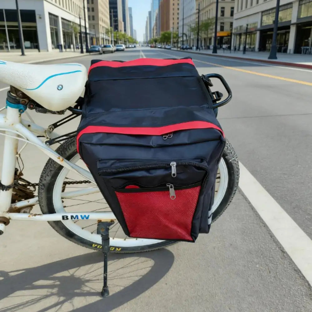 MTB Bicycle Rear Rack Carrier Bag Durable Pannier Double-Sided Bike Trunk Bag Cycling Luggage Back Seat Travel Bag