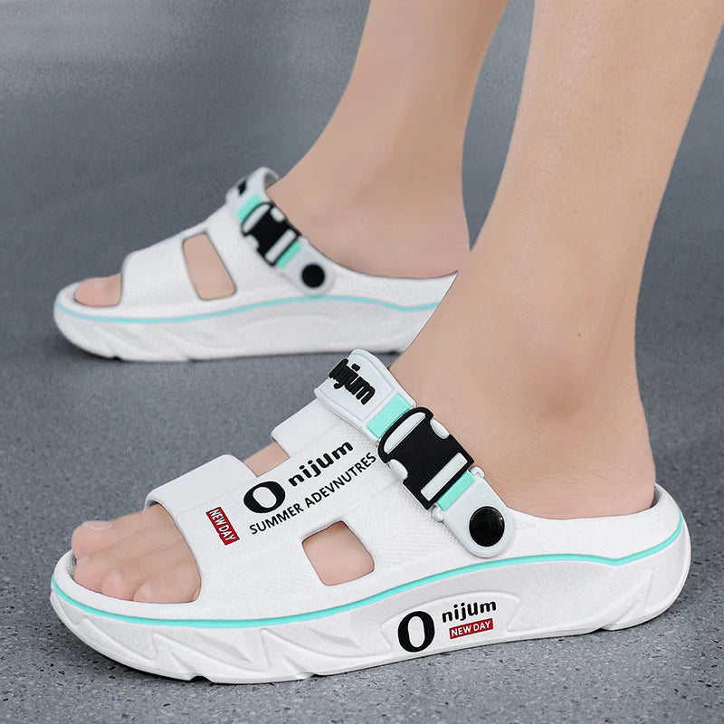 Summer Sandals for Men and Women, Dual-Use Beach Shoes, Soft-Soled Anti-Odor Slippers